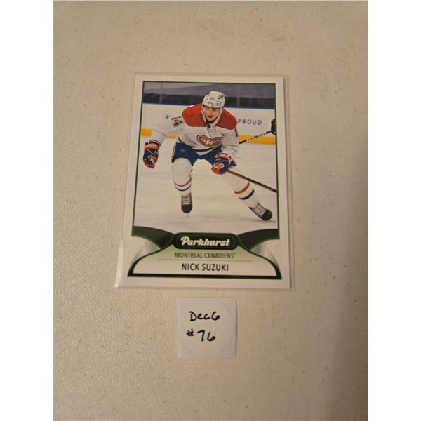 Nick Suzuki Hockey Card