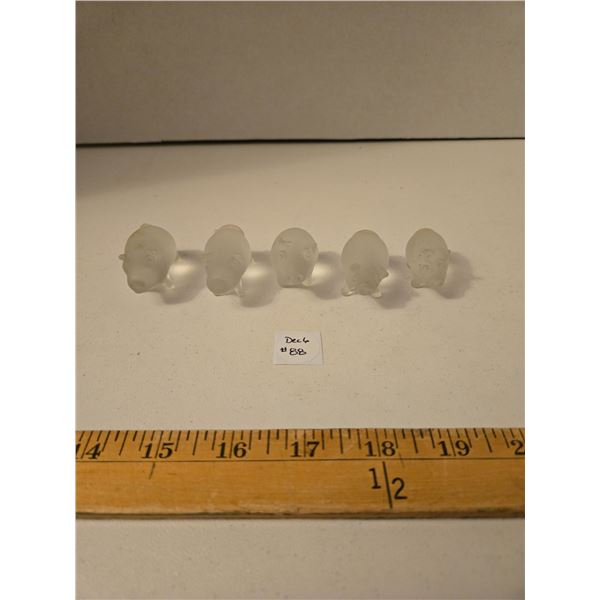 Vintage Westmoreland Glass Pig Figurines