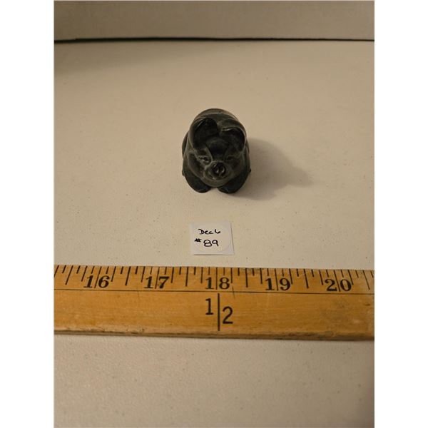 BOMA Soapstone Pig Carving