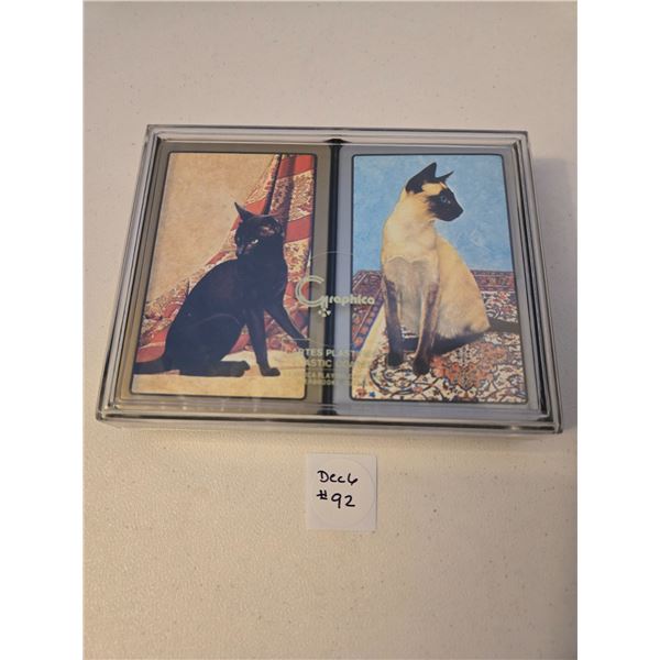 Dual Decks of Retro Cat Cards - Never Opened