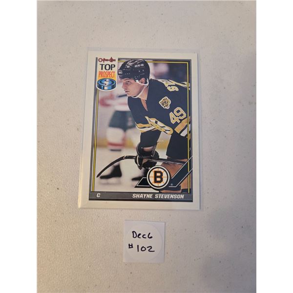 Shayne Stevenson Top Prospect Card