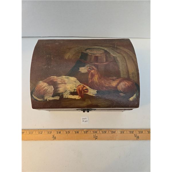 Wooden Box filled with Candles