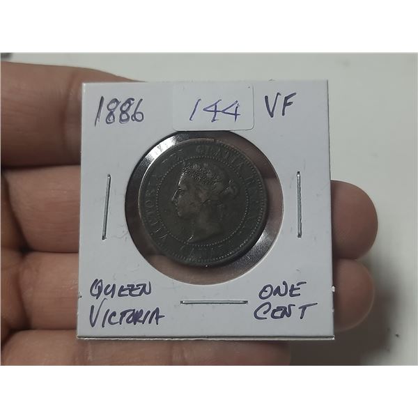 1886 Queen Victoria Large Cent.