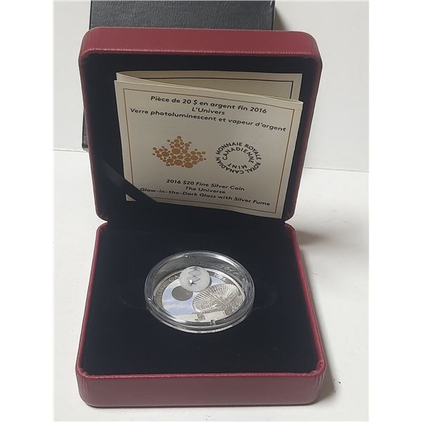 2016 The Universe : Glow-in-the-Dark Glass with Silver Fume.