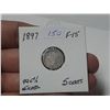Image 1 : 1897 Queen Victoria 5 Cents.