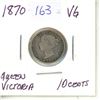 Image 1 : 1870 Queen Victoria 10 Cents.
