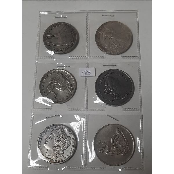 Lot of 6 Copy U.S. Dollars.