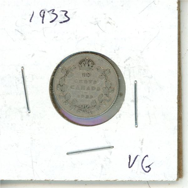 1933 Canadian Ten Cents