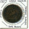 Image 1 : 1857 Upper Canada, Dragon Slayer One Penny Token