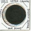 Image 1 : 1852 Upper Canada, Dragon Slayer One Penny Token