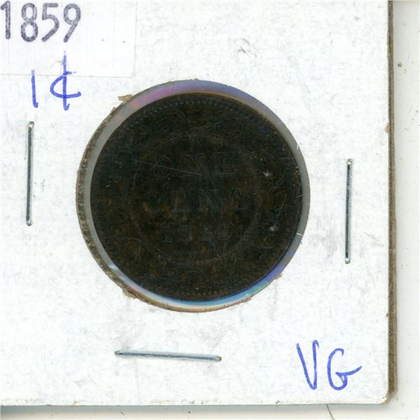 1859 Canadian One Cent