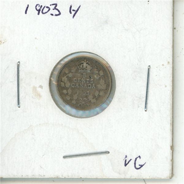 1903 Canadian Five Cents