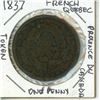 Image 1 : 1837 French Quebec Canada One Penny Token