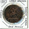 Image 1 : 1857 Upper Canada Dragon Slayer One Penny Token