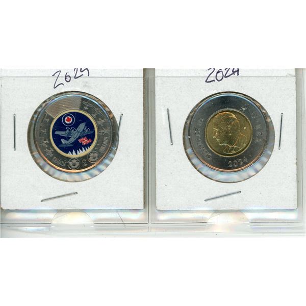 2024 Commemorative Coin Royal Canadian Air Force Two Dollars