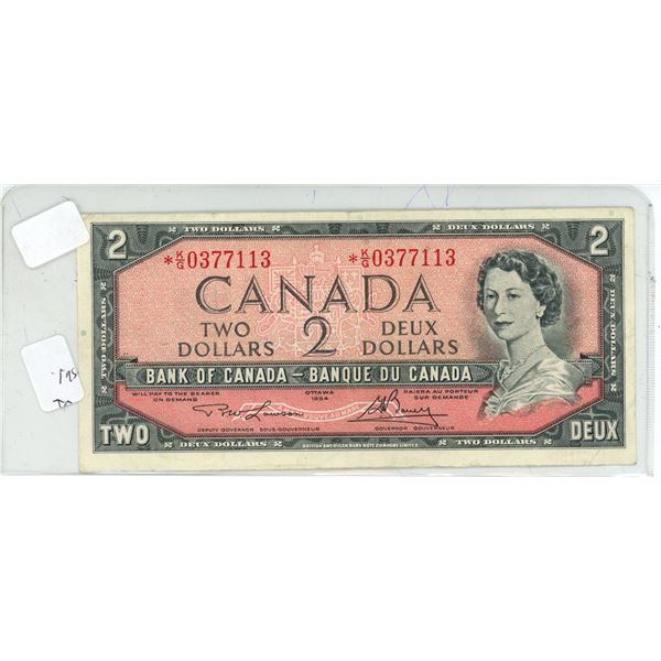 1954 Two Dollars Bank of Canada