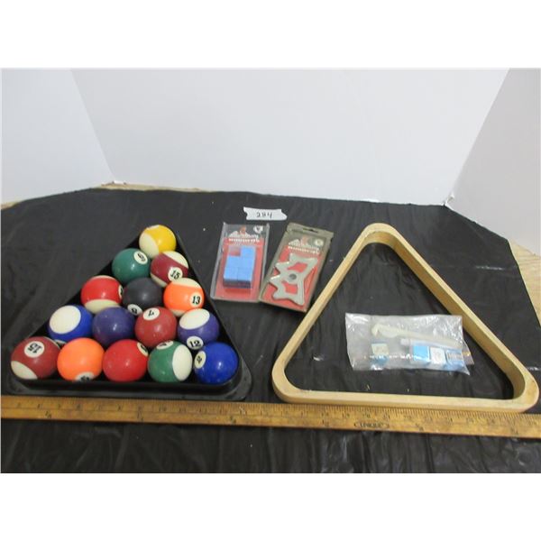 Pool Table Balls and Misc Items