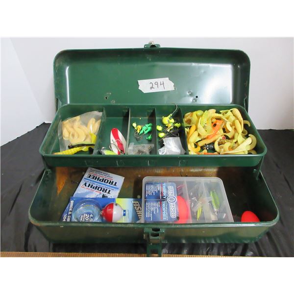 Fishing Tackle Box with Contence