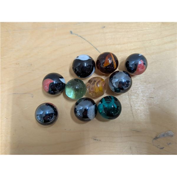 10 Large Marbles