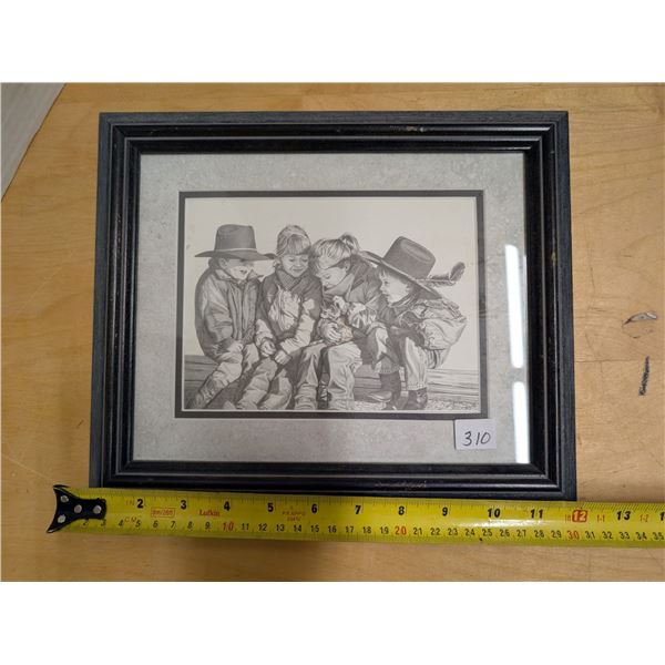 Framed Bernie Brown Picture