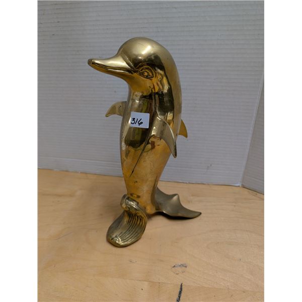 Brass Dolphin Decor