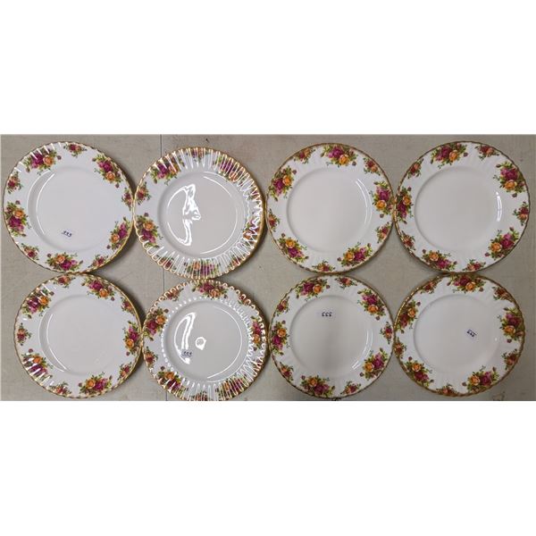8 Dinner Plates Old Country Roses Royal Albert