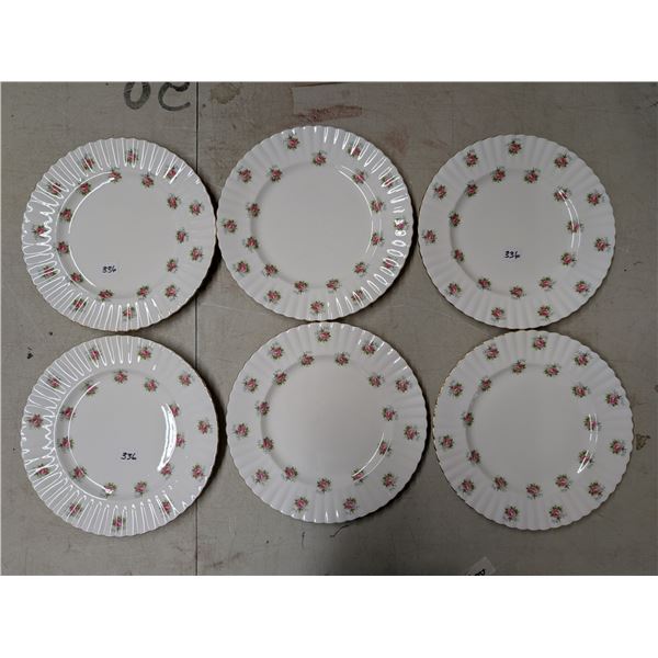 (6) Dinner Plates Royal Albert "Forget Me Not"