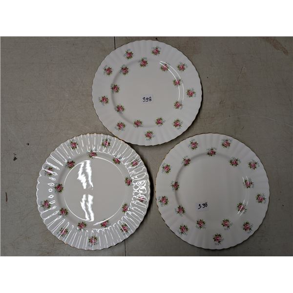 (3) 9 1/4" Plates Royal Albert "Forget Me Not"