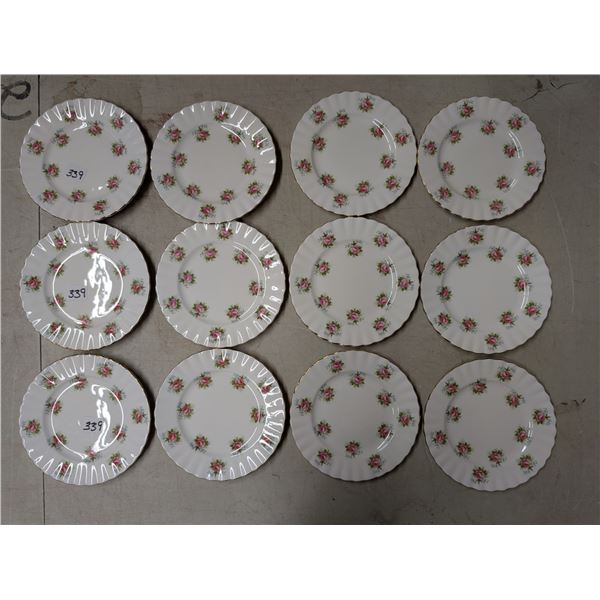 (12) 6" Plates Royal Albert "Forget Me Not"