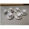 Image 1 : (6) Cups + Saucers Royal Albert "Forget me Not"