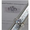 Image 2 : #352-1.00 CT GRA CERTIFIED ROUND BRILLIANT CUT MOISSANITE STONE VVS D COLOR SET IN HALF BEZEL SET IN