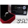 Image 6 : #352-1.00 CT GRA CERTIFIED ROUND BRILLIANT CUT MOISSANITE STONE VVS D COLOR SET IN HALF BEZEL SET IN