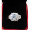 Image 2 : #353-2.00 CT GRA CERTIFIED ROUND BRILLIANT CUT MOISSANITE STONE VVS D COLOR WITH 12 CHANNEL SET BAGU