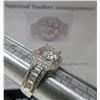 Image 4 : #353-2.00 CT GRA CERTIFIED ROUND BRILLIANT CUT MOISSANITE STONE VVS D COLOR WITH 12 CHANNEL SET BAGU