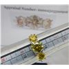 Image 3 : #355-2.00 CT TW GRA CERTIFIED ROUND BRILLIANT CUT MOISSANITE STONES VVS CHAMPAGNE COLOR SET WITH 1.0