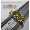 Image 4 : #355-2.00 CT TW GRA CERTIFIED ROUND BRILLIANT CUT MOISSANITE STONES VVS CHAMPAGNE COLOR SET WITH 1.0