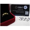 Image 7 : #355-2.00 CT TW GRA CERTIFIED ROUND BRILLIANT CUT MOISSANITE STONES VVS CHAMPAGNE COLOR SET WITH 1.0