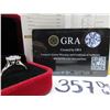 Image 8 : #357-3.00 CT GRA CERTIFIED ROUND BRILLIANT CUT MOISSANITE STONE VVS D COLOR SET IN 6 CLAW HEAD SET I