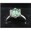 Image 9 : #359-3.00 CT GRA CERTIFIED ROUND BRILLIANT CUT MOISSANITE STONE VVS VIVID BLUISH GREEN COLOR WITH 12