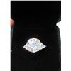 Image 2 : #364-5.00 CT GRA CERTIFIED ROUND BRILLIANT CUT MOISSANITE STONE VVS D COLOR SET IN CENTER WITH TRIAN
