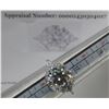 Image 3 : #364-5.00 CT GRA CERTIFIED ROUND BRILLIANT CUT MOISSANITE STONE VVS D COLOR SET IN CENTER WITH TRIAN