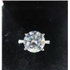 Image 10 : #366-5.00 CT GRA CERTIFIED ROUND BRILLIANT CUT MOISSANITE STONE VVS D COLOR SET IN CENTER WITH 12 RO