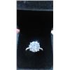Image 2 : #366-5.00 CT GRA CERTIFIED ROUND BRILLIANT CUT MOISSANITE STONE VVS D COLOR SET IN CENTER WITH 12 RO