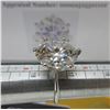 Image 6 : #369-10.00 CT GRA CERTIFIED ROUND BRILLIANT CUT MOISSANITE STONE VVS D COLOR SET IN 6 CLAW HEAD SET 
