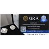 Image 9 : #378-2.00 CT TW GRA CERTIFIED ROUND BRILLIANT CUT MOISSANITE STONES VVS VERY LIGHT BLUE COLOR WITH 4