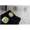 Image 2 : #379-2.00 CT TW GRA CERTIFIED ROUND BRILLIANT CUT MOISSANITE STONES VVS VIVID YELLOW COLOR WITH 48 R