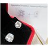 Image 2 : #384-6.00 CT TW GRA CERTIFIED ROUND BRILLIANT CUT MOISSANITE STONES VVS D COLOR SET IN 4 CLAW BASKET