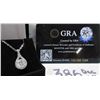 Image 8 : #386-1.00 CT GRA CERTIFIED ROUND BRILLIANT CUT MOISSANITE STONE VVS D COLOR WITH THE 22 ROUND BRILLI
