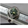 Image 4 : #397-2.00 CT GRA CERTIFIED ROUND BRILLIANT CUT MOISSANITE STONE VVS VIVID BLUISH GREEN COLOR WITH 22