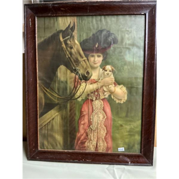 Picture of a lady with a horse